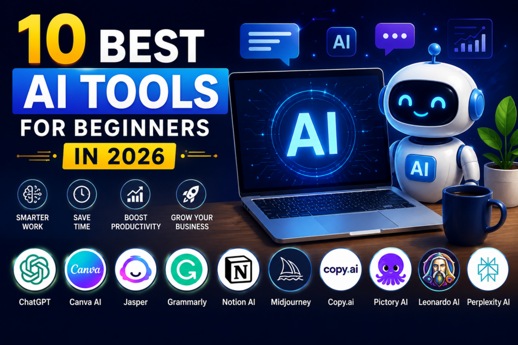 10 Best AI Tools for Beginners in 2026